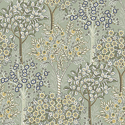 Galerie Wallcoverings Product Code TJ40307 - Mulberry Tree Wallpaper Collection - Grey Green Colours - Grove Design