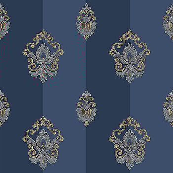 Galerie Wallcoverings Product Code 4627 - Italian Glamour Wallpaper Collection - Blue Colours -  