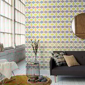 Galerie Wallcoverings Product Code 51144002 - Skandinavia Wallpaper Collection - Yellow Blue Grey Colours -  