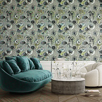 Galerie Wallcoverings Product Code 81334 - Pepper Wallpaper Collection - Spirulina Colours -  