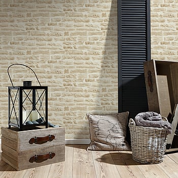 Galerie Wallcoverings Product Code BB51128 - Bricks And More Wallpaper Collection - Beige Cream Colours -  