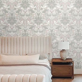 Galerie Wallcoverings Product Code ET11208 - Arts and Crafts Wallpaper Collection - Grey Taupe White Colours -  