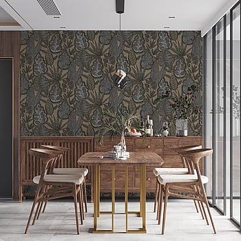 Galerie Wallcoverings Product Code FL61115 - Flourish Wallpaper Collection - Beige/Brown Colours -  