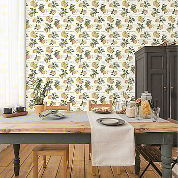Galerie Wallcoverings Product Code G45409 - Just Kitchens Wallpaper Collection - Yellow Green White Colours -  