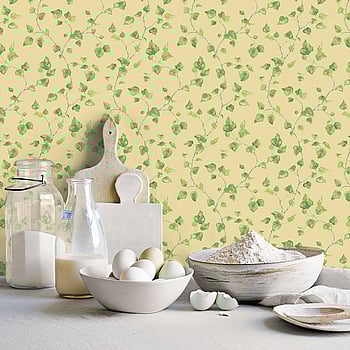 Galerie Wallcoverings Product Code G45430 - Just Kitchens Wallpaper Collection - Yellow Green Colours -  