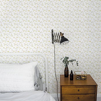 Galerie Wallcoverings Product Code G56650 - Small Prints Wallpaper Collection - Yellow White Grey Colours -  
