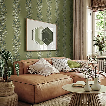 Galerie Wallcoverings Product Code TJ40504 - Mulberry Tree Wallpaper Collection - Green Colours -  
